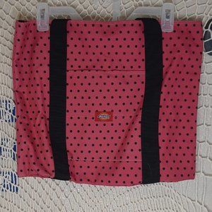 Fuschia Polka Dotted Dickies Tote Bag